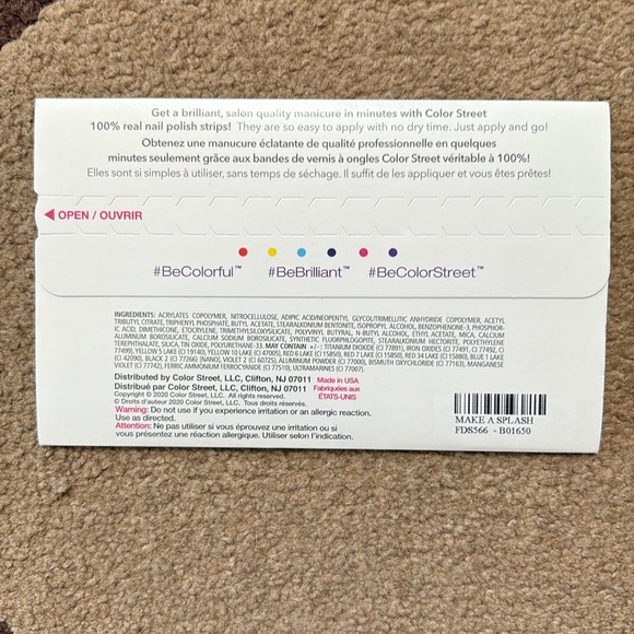 Color Street Nail Polish Strips; NEW - Picture 2 of 2